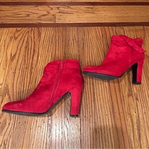 Impo Red Heeled Boots